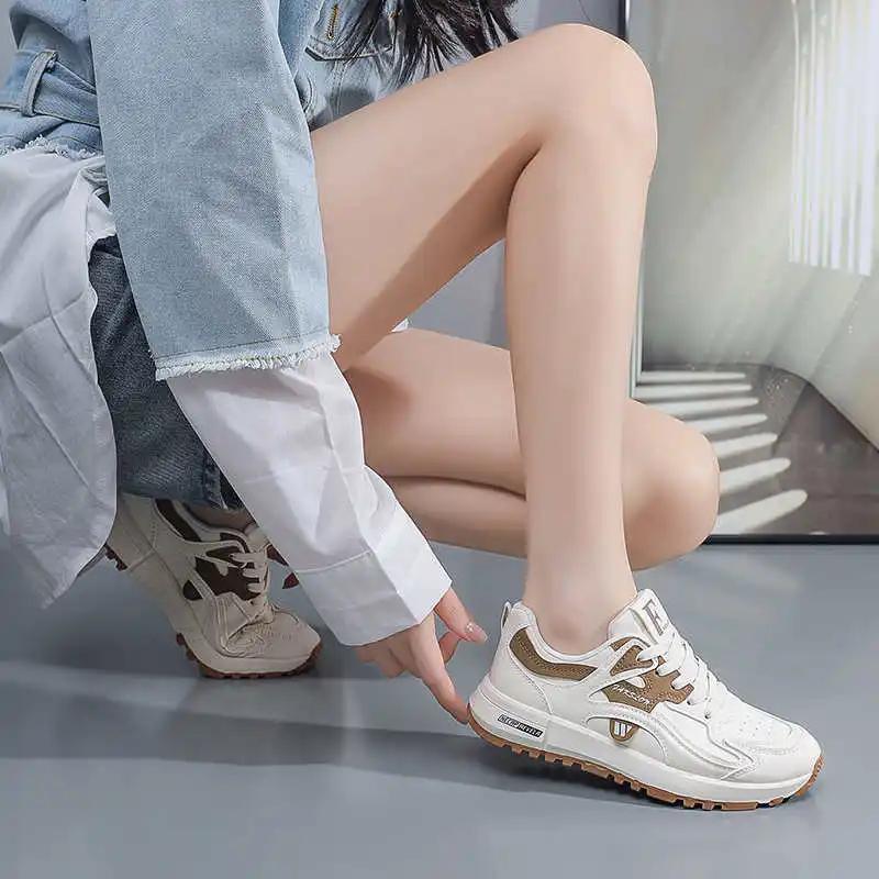 Fashion Parkour 35 D Sneakers Casual Flat Ladies Shoes Beige Boot For Women Sports 2025 2025elegant Resell Luxary Products Overseas
