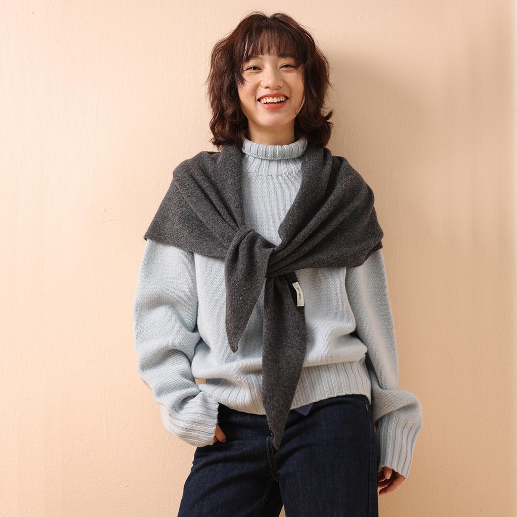 100% Wolle Mode Große Größe Damen Schals Dreieckstuch Winter Cappa Verdickt Warm Halstuch Luxus Wickeltücher Bufanda