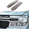 CHEAYAR Smoke Turn Signal Light Lens Cover Compatible with Ford Maverick 2022 2023,Car Front Bumper Width Lamp Blackened Patch Car Turn Signal