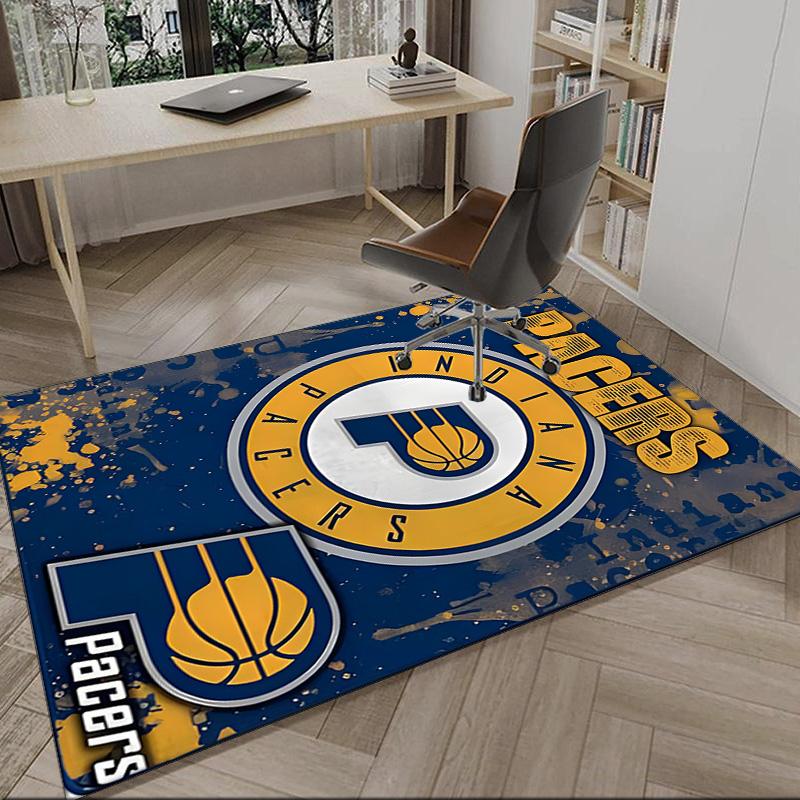 Pacers Basketball Team Carpet, Kitchen Rugs, Yoga Mat, Non-Slip Mats, Rug for Bathroom, Living Room Bedroom, Camping Rugs Christmas Gift