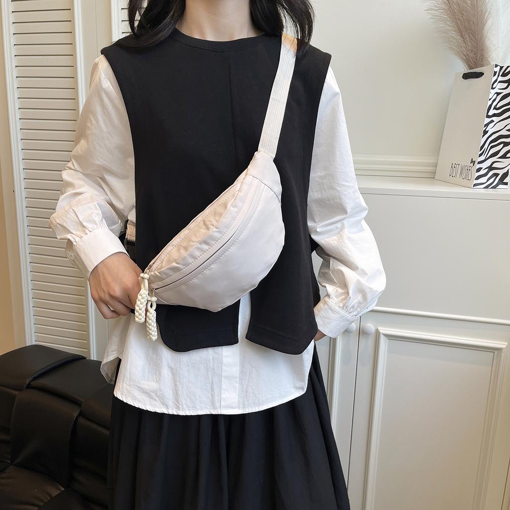 Bolsas Transversais de Nylon Bolsa de Peito Transversal de Nylon Bolsa Dumpling para Mulheres Bolsa Transversal de Nylon Bolsa de Axila Meia Lua Bolsas de Ombro