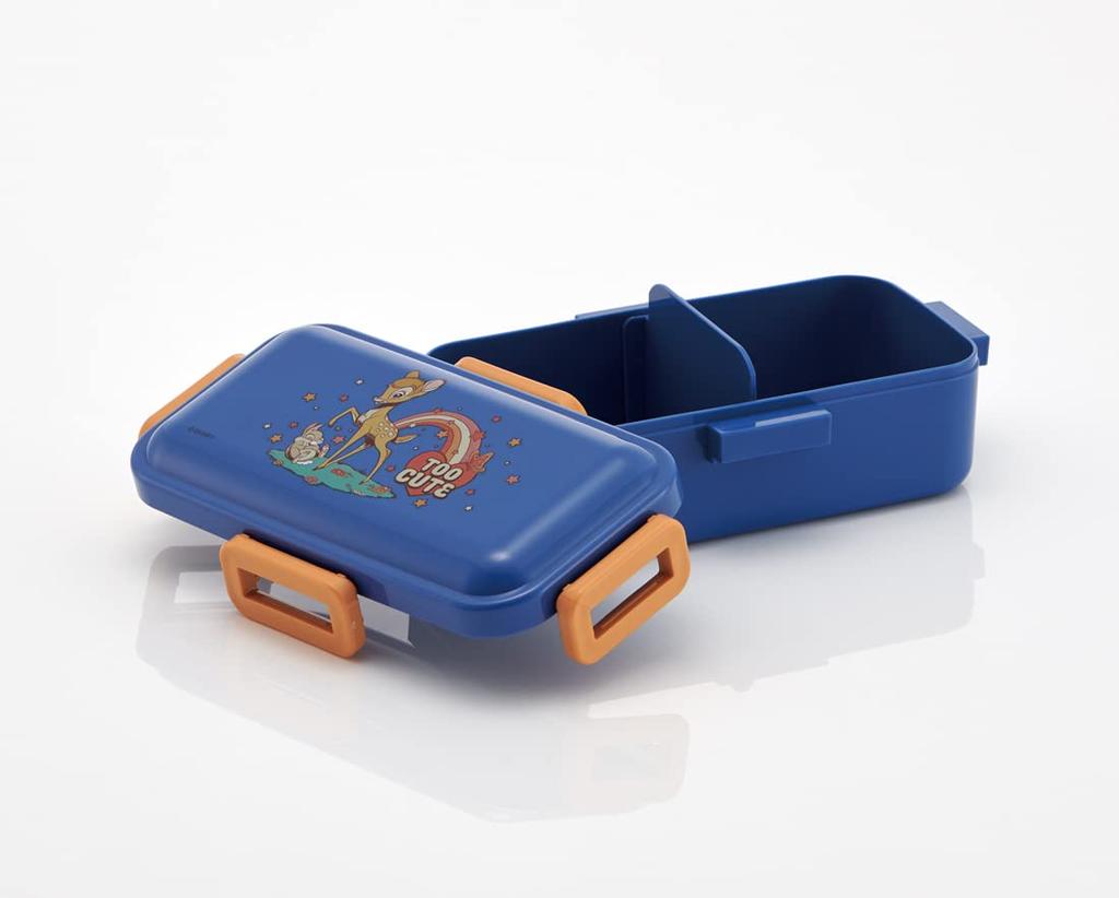 Skater Antibacterial Lunch Box with Disney Classic Bambi Made in Japan Soft-Serving Dome-Shaped Lid, 530ml, Design, (PFLB6AG-A)