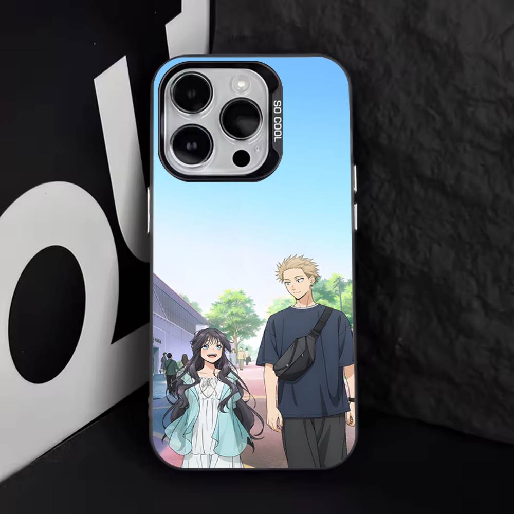Süße K-Kaoruko-Waguri Handyhülle Für iPhone 17,16,15,14,13,12,11,Pro,XS,Max,Plus,Mini,SE4,E IMD Mattschwarz