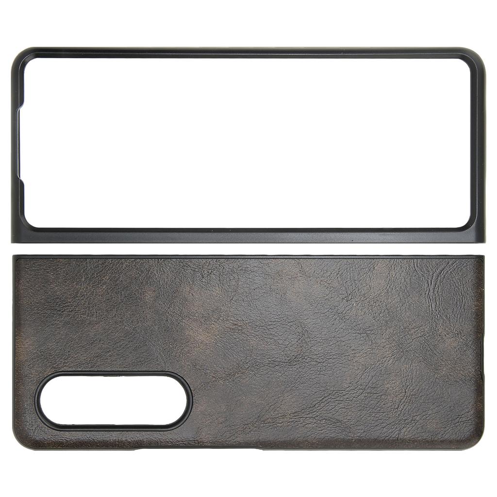Business Leder Handyhülle für Galaxy Z Fold 3 Staubdichte Faltbildschirm Handyhülle