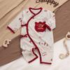 Baby Pferd Sternzeichen Langarm Body - Chinesischer Neujahrsstil, Reine Baumwolle, Knochenloses Design