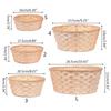 Bamboo Woven Bread Basket Snacks Container Food Display Basketry Kitchen Fruit Vegetables Egg Storage Tray Wicker Basket