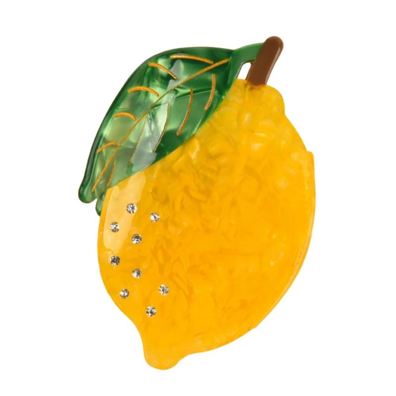 Stylish Fruit Acetate Hair Claw Clip Unique Designs Women's Hair Accessory for Daily Outings and Casual Gatherings