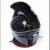 Black Spartan Warrior Helmet with Crest Greek Corinthian Helmet