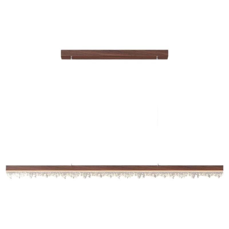 Oeny Linear Walnut Wood LED Pendant Light