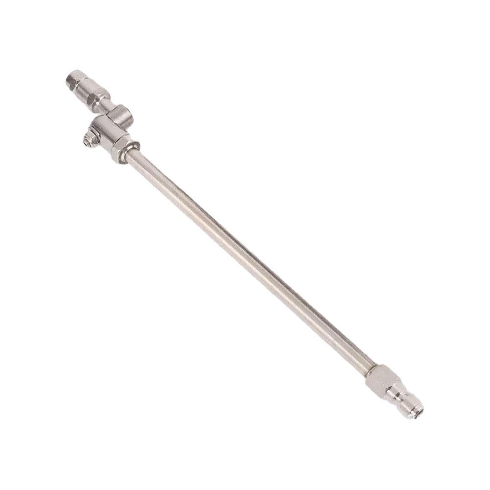 360° Swivel AC Cleaning Wand Rotating Fan Nozzle – 1/4" Quick-Connect, Universal Fit, Wide-Angle Spray for HVAC Coils