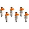 6Pcs Fuel Injectors Fit For Cherokee 1987-1998, Comanche 1987-1991, Grand Cherokee 1993-98, Wrangler 1991-1998, I6 4.0L