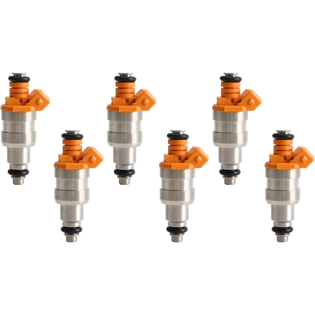 6Pcs Fuel Injectors Fit For Cherokee 1987-1998, Comanche 1987-1991, Grand Cherokee 1993-98, Wrangler 1991-1998, I6 4.0L