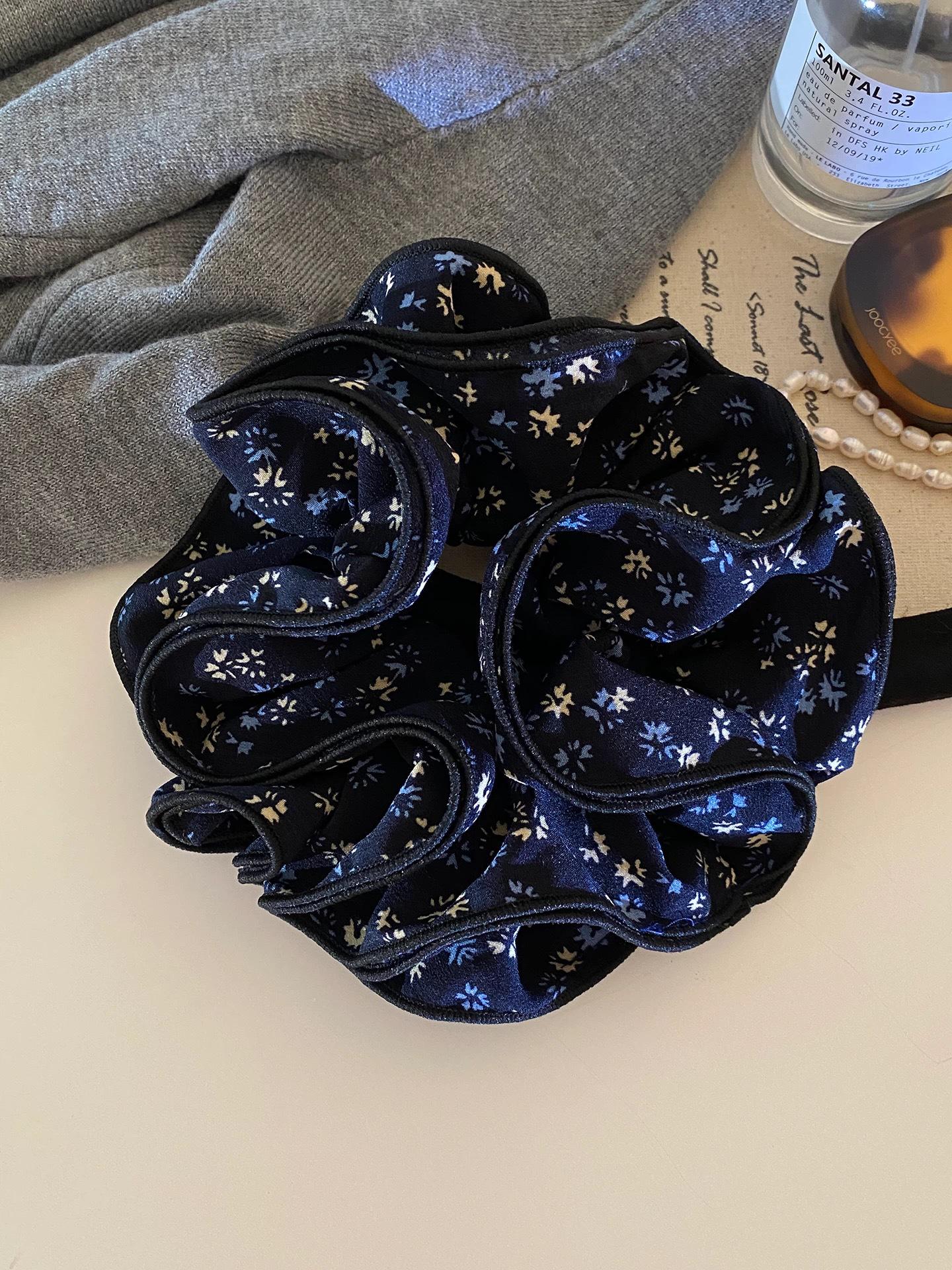 

Очень большая оборка в стиле ретро мори резинка для волос из корейской ткани высокого класса