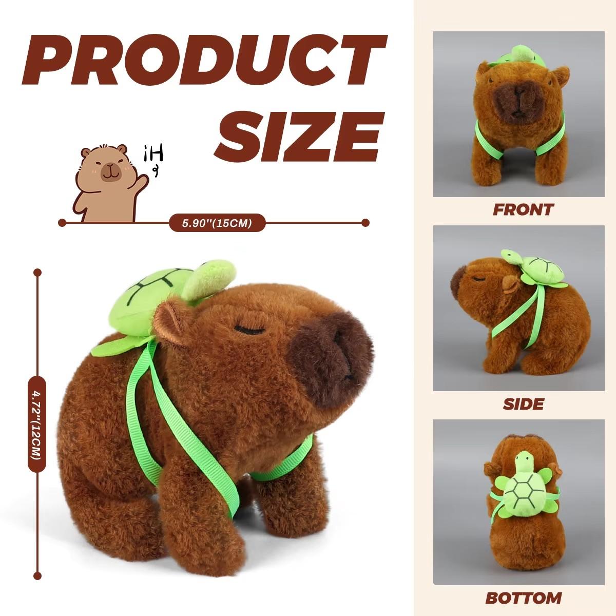 

Cute Electric Capybara Plush Toy Animated Stuffed Animal featuring Sound Great Gift Idea ideal for Children and Adults 11cm-30cm