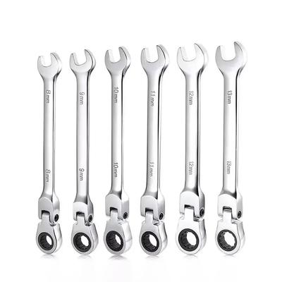 1PCS 1/4''-13/16''Car Repair Dual Heads Heads Ratchet Wrench Quick Release 72 Teeth Ratcheting Combination Wrenches Hand Tools