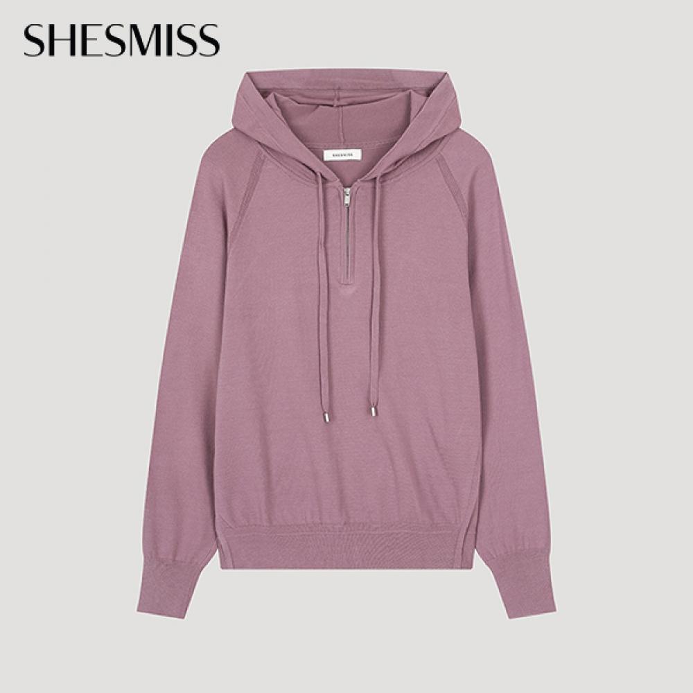

She S miSS Полумолния Реглан с капюшоном Трикотаж SSkpoo32580 Vi violet/55