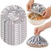 10-50pcs Aluminum Foil Insulation Covers Keep Food Warm Fresh Repeatable Kitchen Food Covers Bowls Plates Adjustable Cling Wrap 2
