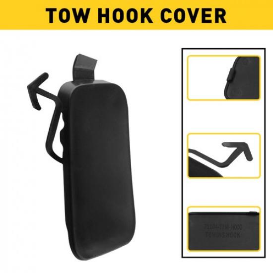 Fits For Honda HR-V Front - Bumper Hook Tow Cap Cover Eye Access Black