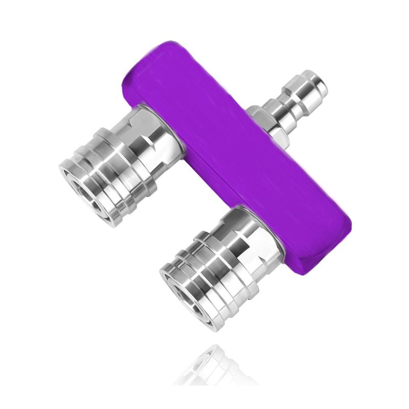 

A25F-Dual Nozzle Pressure Washer Tip 2-In-1 1/4 Quick Connectors, Stainless Steel, For Garden, Car