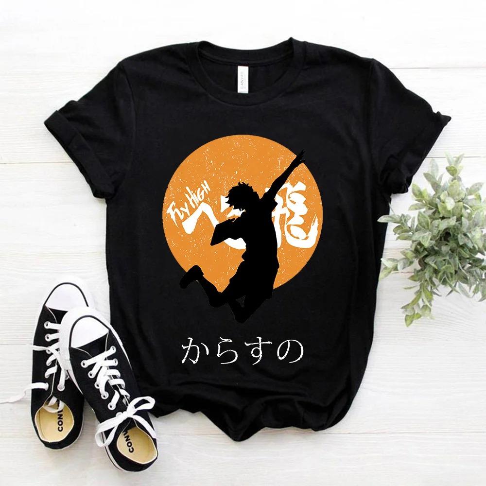 Japanese Anime Haikyuu T-shirt Women Top Harajuku Japan Style T Shirt Unisex Summer Clothes Y2k Short Sleeve Women's T-shirts