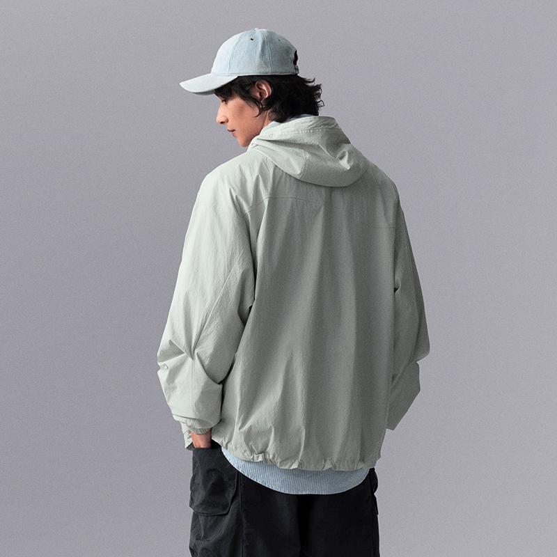 Li Ning CF Print Letter Hooded Zip Jacket Men Jacket AJDU249-3