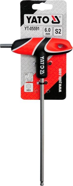 Hex key (with ball) with handle 6mm / YT-05591 / YATO