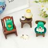 6/7Pcs Mini Frog Figurines Ornamen Funny Desk Decor for Home Bedroom Decor Birthday Gift Simulated Miniature Animal Collectible