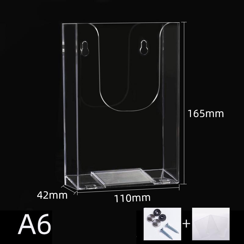 

Acrylic Brochure Holder Wall Mount Flyer Holder Display Box for Magazines Poster Papers Files Menu Pamphlet Literature Documents