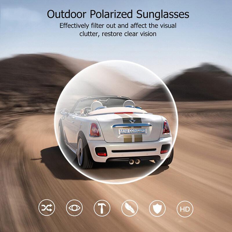 Männer UV400 Polarisierte Sonnenbrille Retro Runde Rahmen Frauen Polarisierte Gläser Sonnenbrille