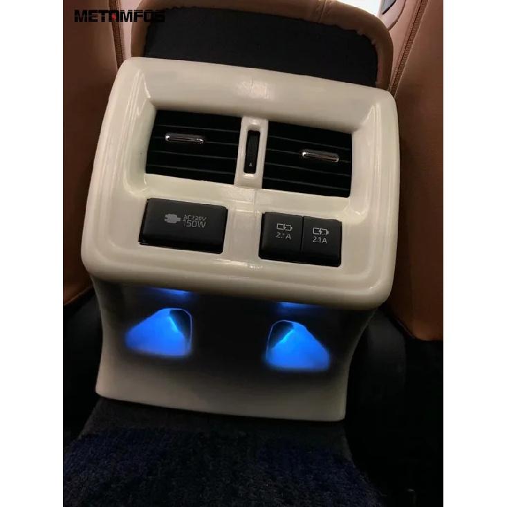 For Toyota Avalon -  Carbon Fiber Rear Seat Air Condition Vent Outlet Cover Trim Sticker Accessories Car Styling