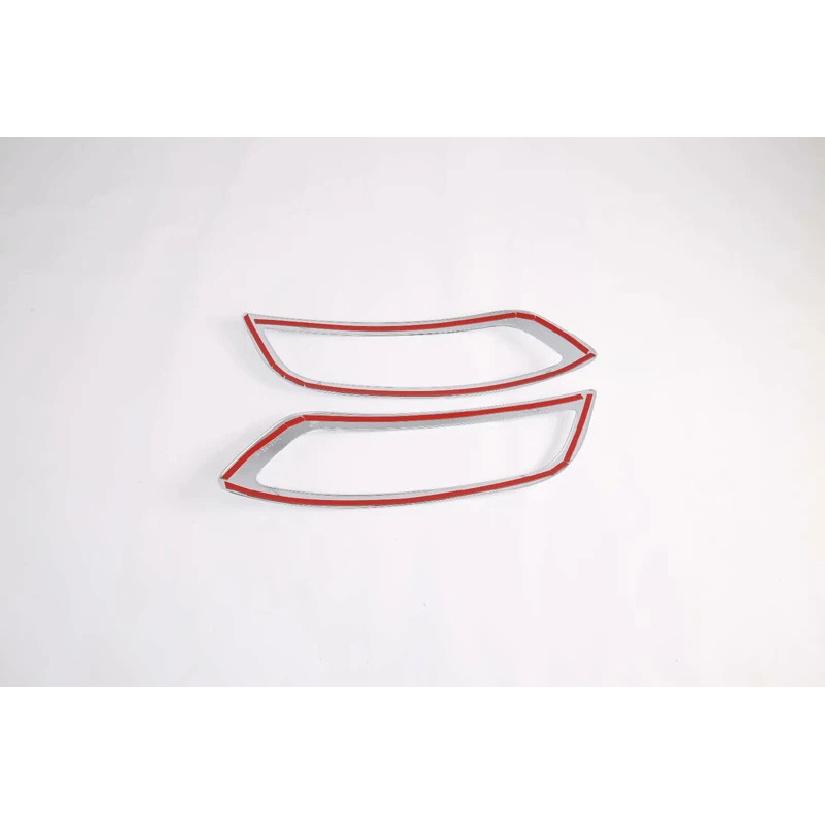 For Hyundai Venue     Car Accessories ABS Chrome Front Fog Light Lamp Cover Trim Molding Bezel Garnish Sticker