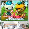 Personalized Octonauts Background Tapestry,Custom Name Birthday Party,Multifunctional Wall Decoration for Home Decor,Various Occasions