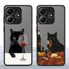 Slightly Drunk Cat Case for Xiaomi Redmi Note 14 13 Pro Plus A4 9S 11 12 13C 10 14C Funda Back Phone Cover
