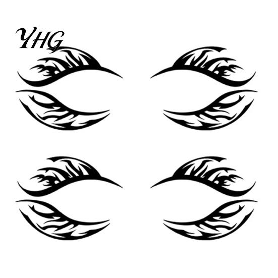 Waterproof Cosplay Makeup Transfers 2 Pairs Halloween Eye Tattoo Stickers, Temporary Face Decals with Quick Art for Novices Pumpkin Bat Spider