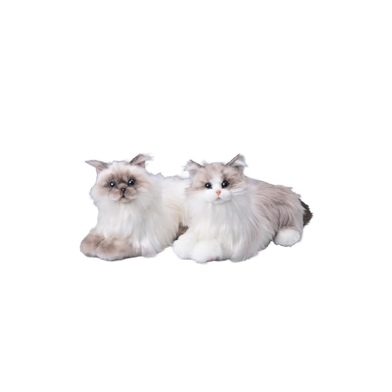 Trendmaster Nadenade Neko-chan EX Ragdoll Plush Toy - A lifelike, realistic plush toy that meows when petted, perfect as a gift for cat lovers, a