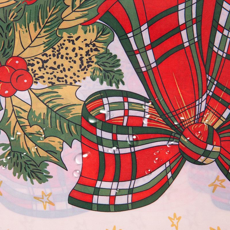 Christmas Table Cover Rectangle Printing Tablecloth for Restaurant Household Decoration