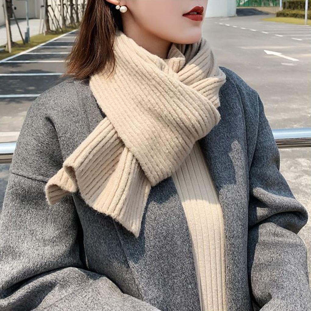 Golji Knit Scarf Unisex Couple Short Winter Muffler