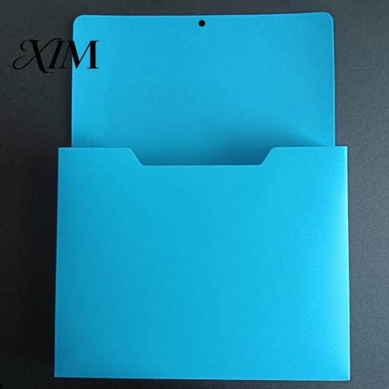 Plastic Document Pocket File Holder with Large Magnetic Back, Wall Hanging Folder for Whiteboard Organizer, A4 Paper Organizer Case Refrigerator