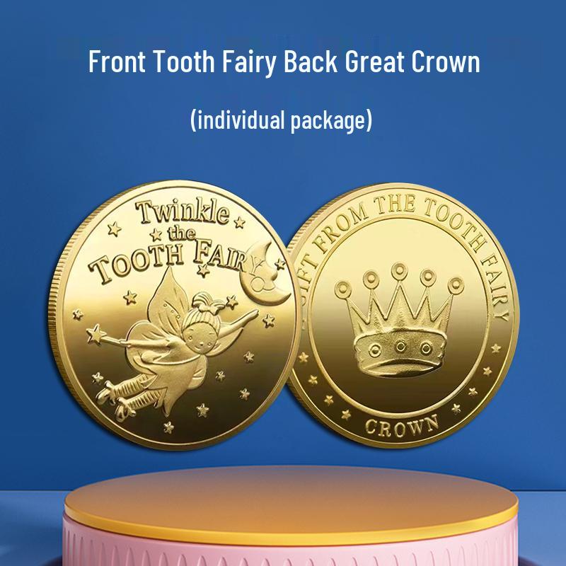Tooth Fairy Keepsake: Gold Coin Storage Box for Children's Lost Teeth