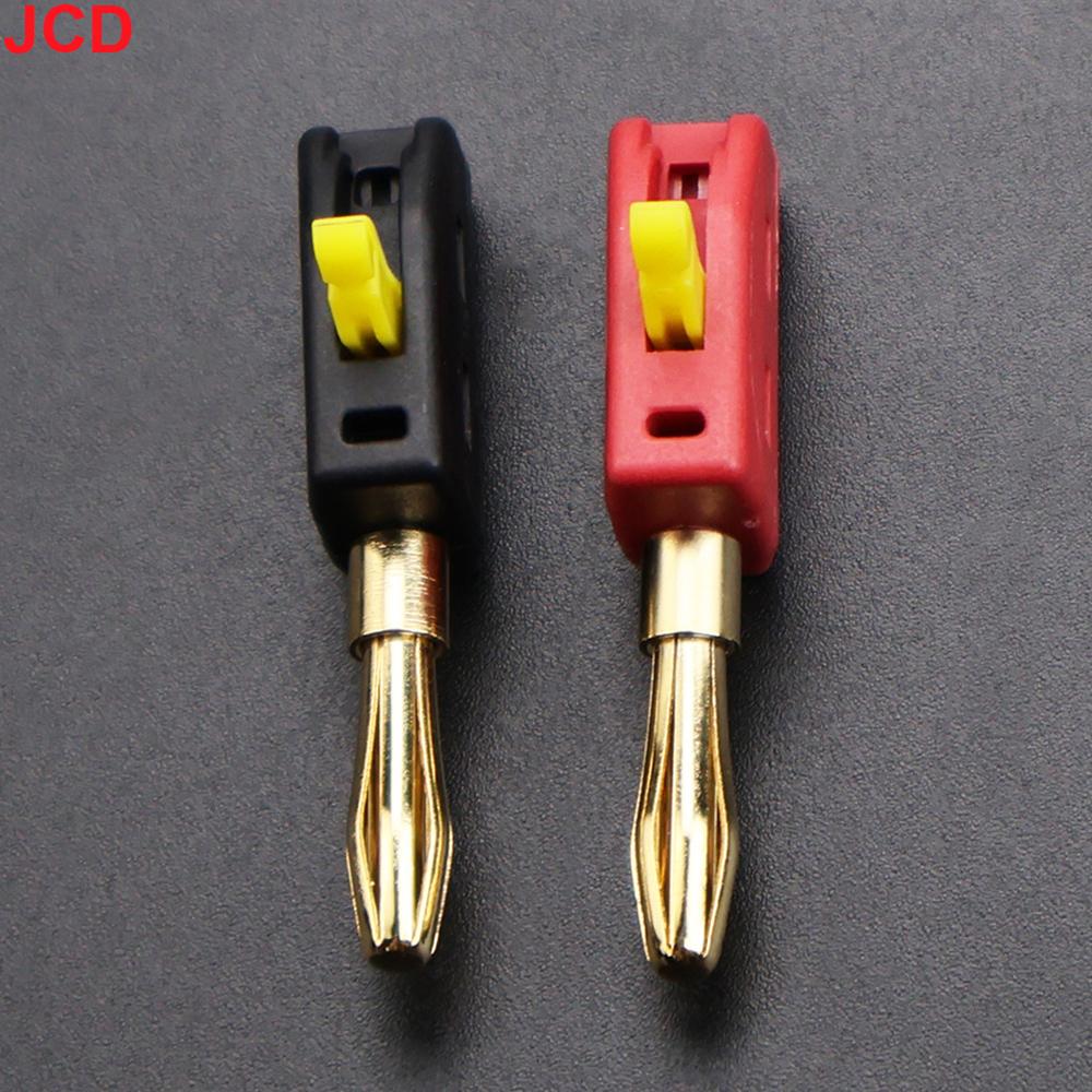 32A 4mm Solderless Banana Plug 4mm Quick Wire Connect Gold-plated Copper Banana Connectors Plugs Audio Copper Speakers Amplifier