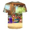 Lebhaftes Toy Story 4 Unisex 3D-Druck Freizeit-T-Shirt für bequeme Sommerkleidung