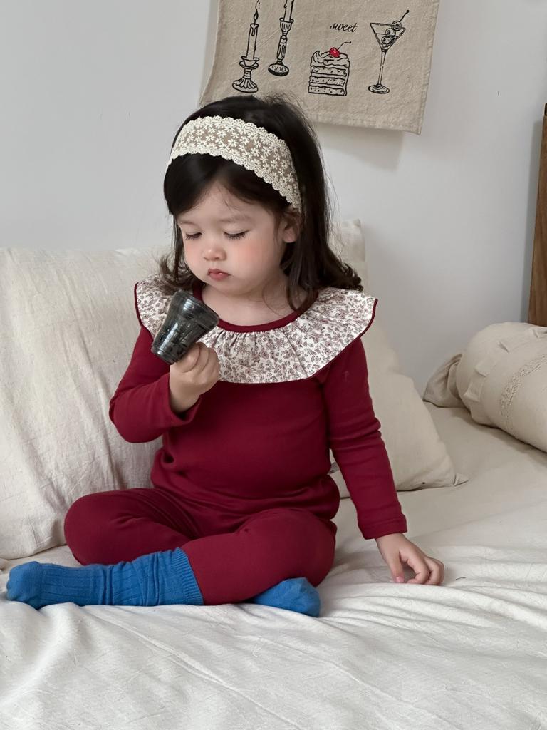 [Upgraded Version] Children's Pajamas and Girls' Class A Long Johns, Long Johns, Wool Pull-up Rack Homewear Set