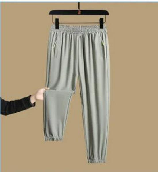 Ice Silk Quick-Drying Breathable Elastic Ankle Pants for Men and Women - Summer Outdoor Wear