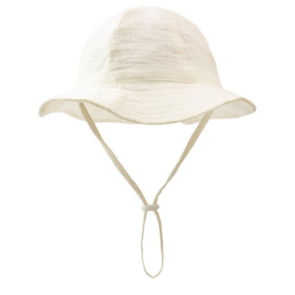 Soft Cotton Sun Protection Caps Sun Shade Children's Fisherman Hat Beach Panama Hat  for Boys Girls