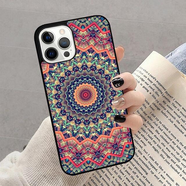 

Цветочная Мандала Цветочный Чехол для Телефона Для iPhone 17 Air 14 13 12 16Pro Max 15 Plus Max Чехол-Оболочка coque iPhone 13pro