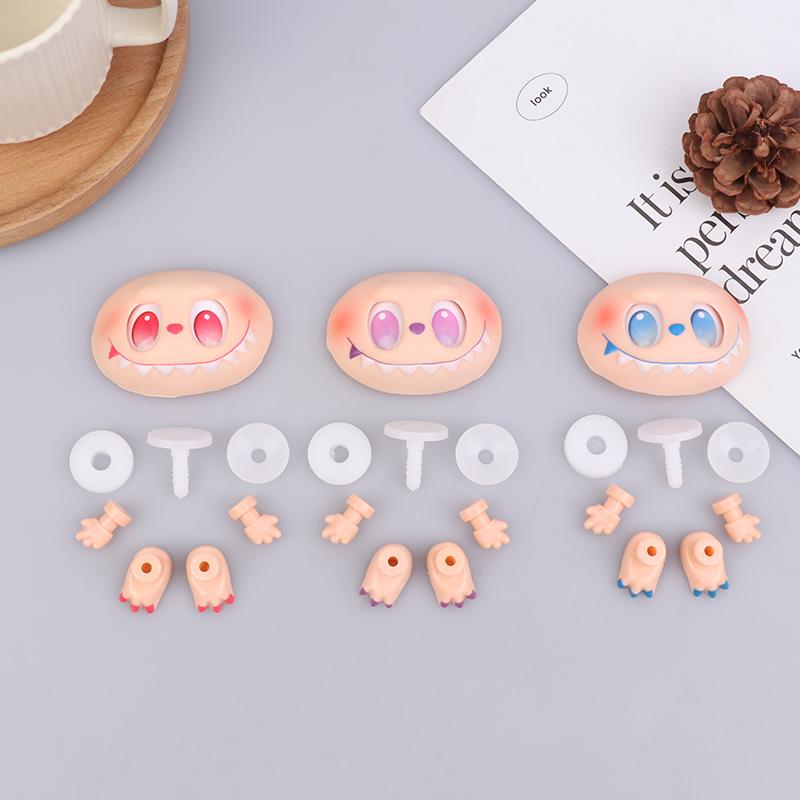 Labubu Vinyl Face 3Rd Big Into Energy Id Hand Foot Doll Accessories Facial Accessories Diy Blind Box Handmade Switching Emotions