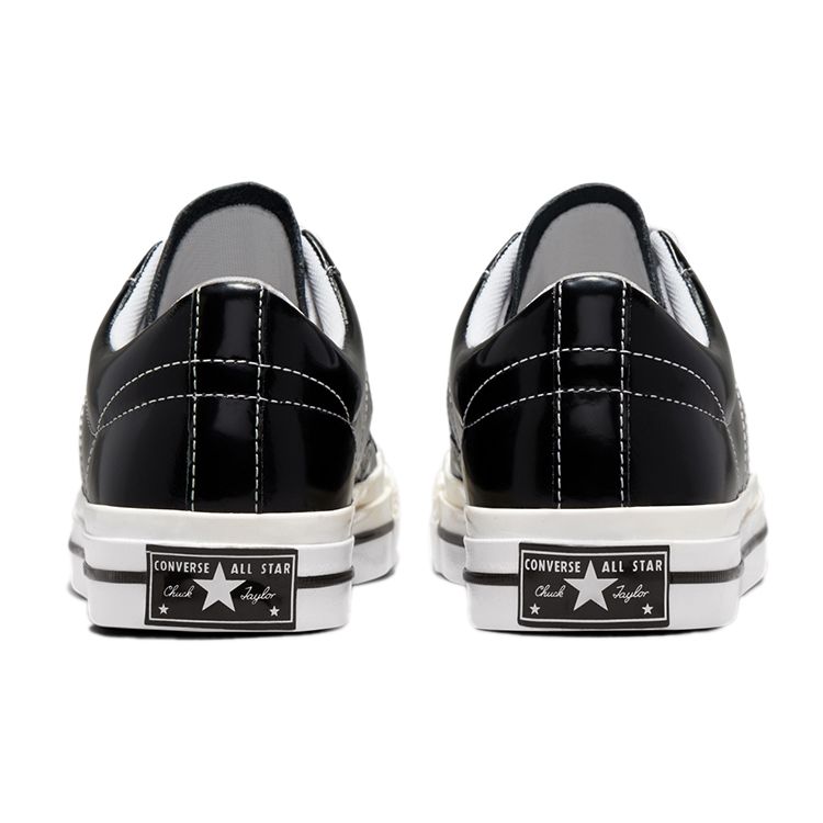 Converse Sneakersy Unisex One Star Low Czarne Lakierowane Egret 171588C