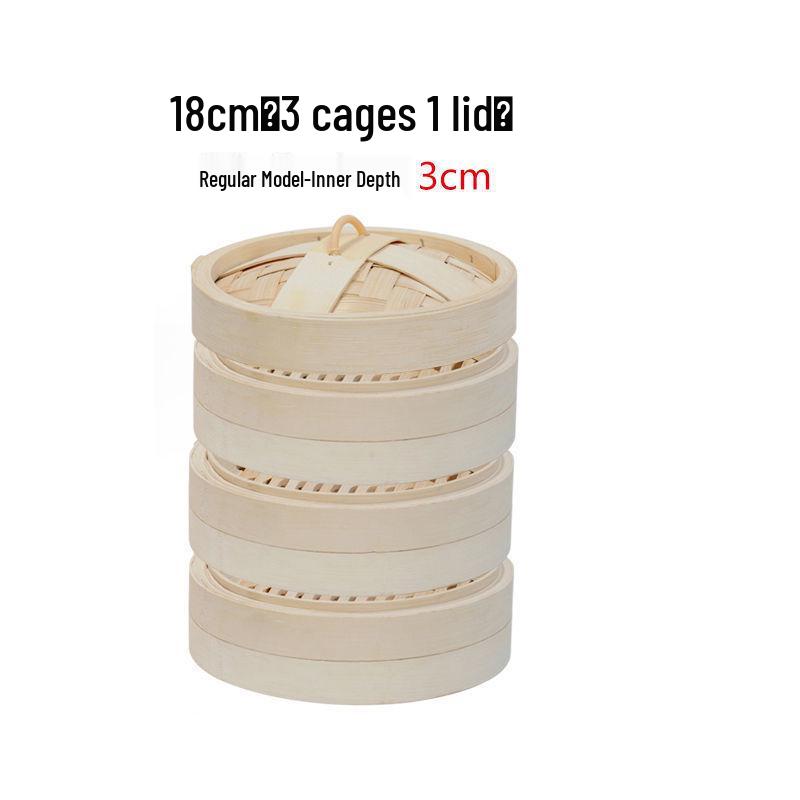 Multi-Layer Bamboo & Stainless Steel Steamer Set: Household & Commercial Use