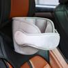 Car Seat   Headrest Pillow Sleeping Head Support Pad Fixing Band for Kids Baby (Gray)