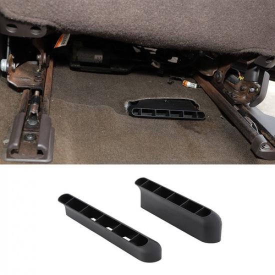 For 14-19 Silverado & Sierra Rear Seat Under Air Deflectors AC Vent Guards Bezel